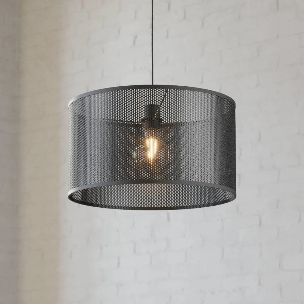 Suspension Manby, Ø 45 cm, noir, acier pour usage intensif