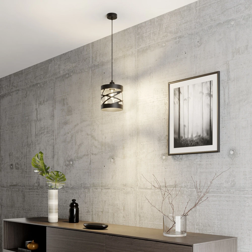 Suspension Modul Frez abat-jour exemple Ø17,5cm noir