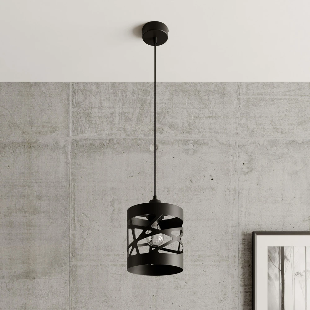 Suspension Modul Frez abat-jour exemple Ø17,5cm noir