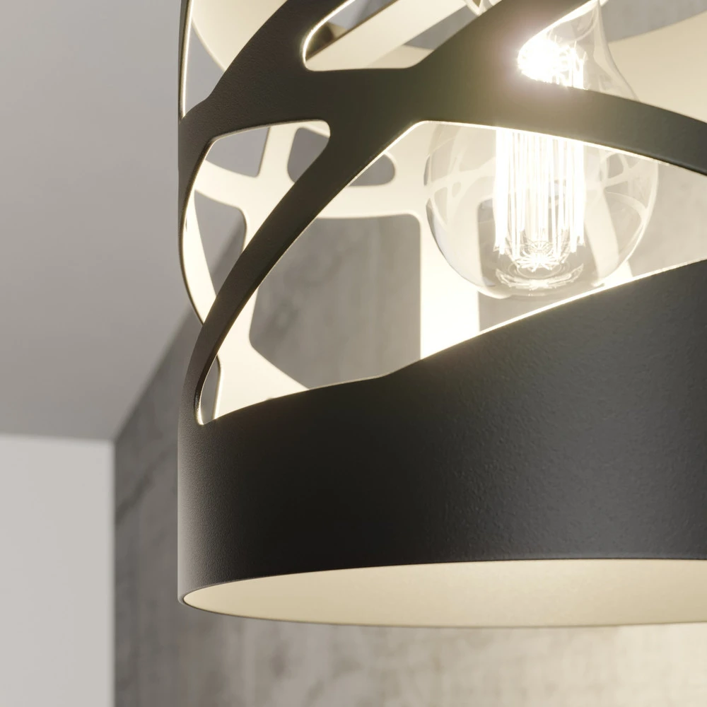 Suspension Modul Frez abat-jour exemple Ø17,5cm noir