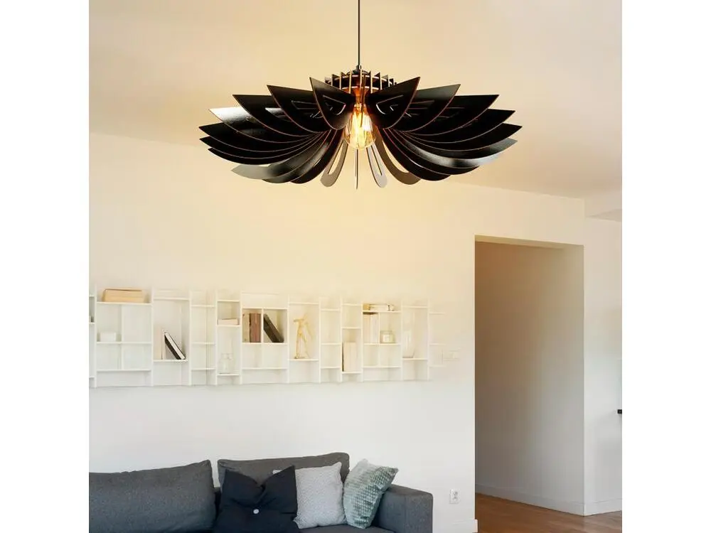 Suspension 45 Cm. Noir, Type E 27 Max 45 - 60 W