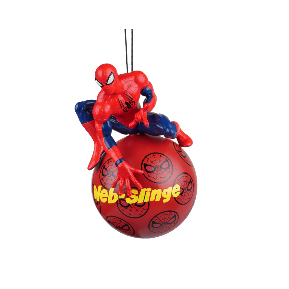 Suspension de Noël : boule en résine Spiderman 3D - H.13cm pour remplacement usure