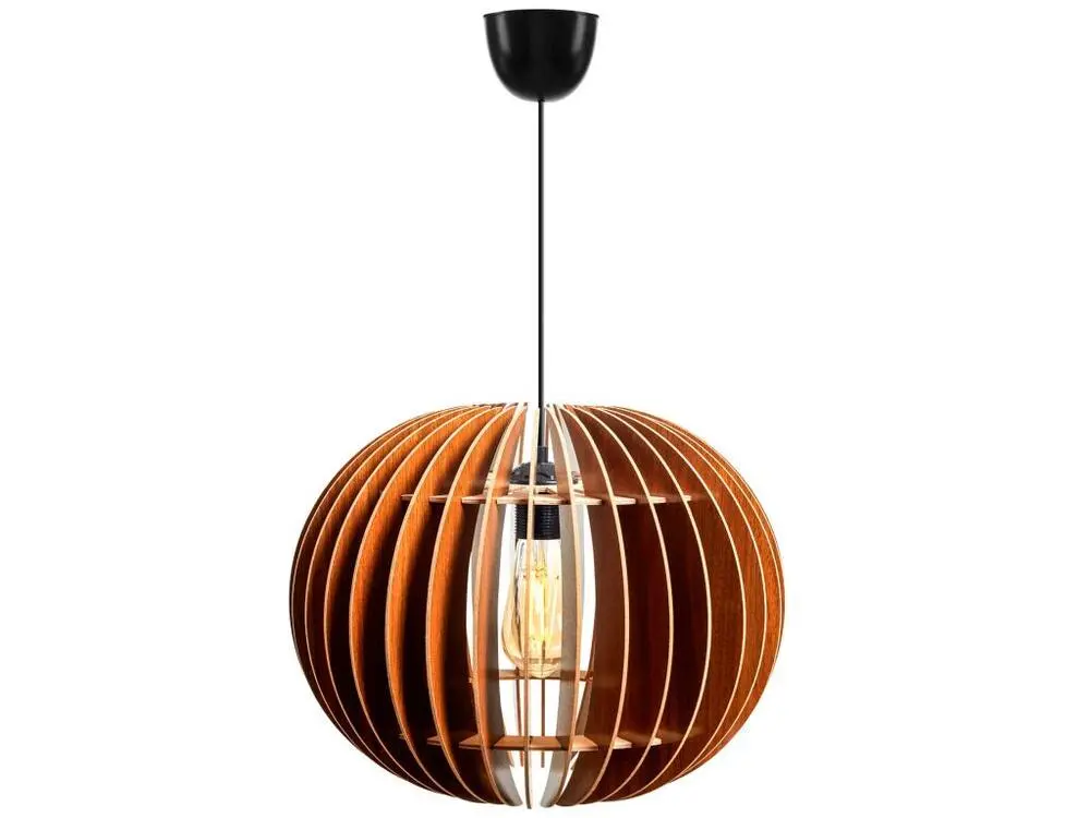 Suspension 70 Cm. Noyer, Type E 27 Max 45 - 60 W