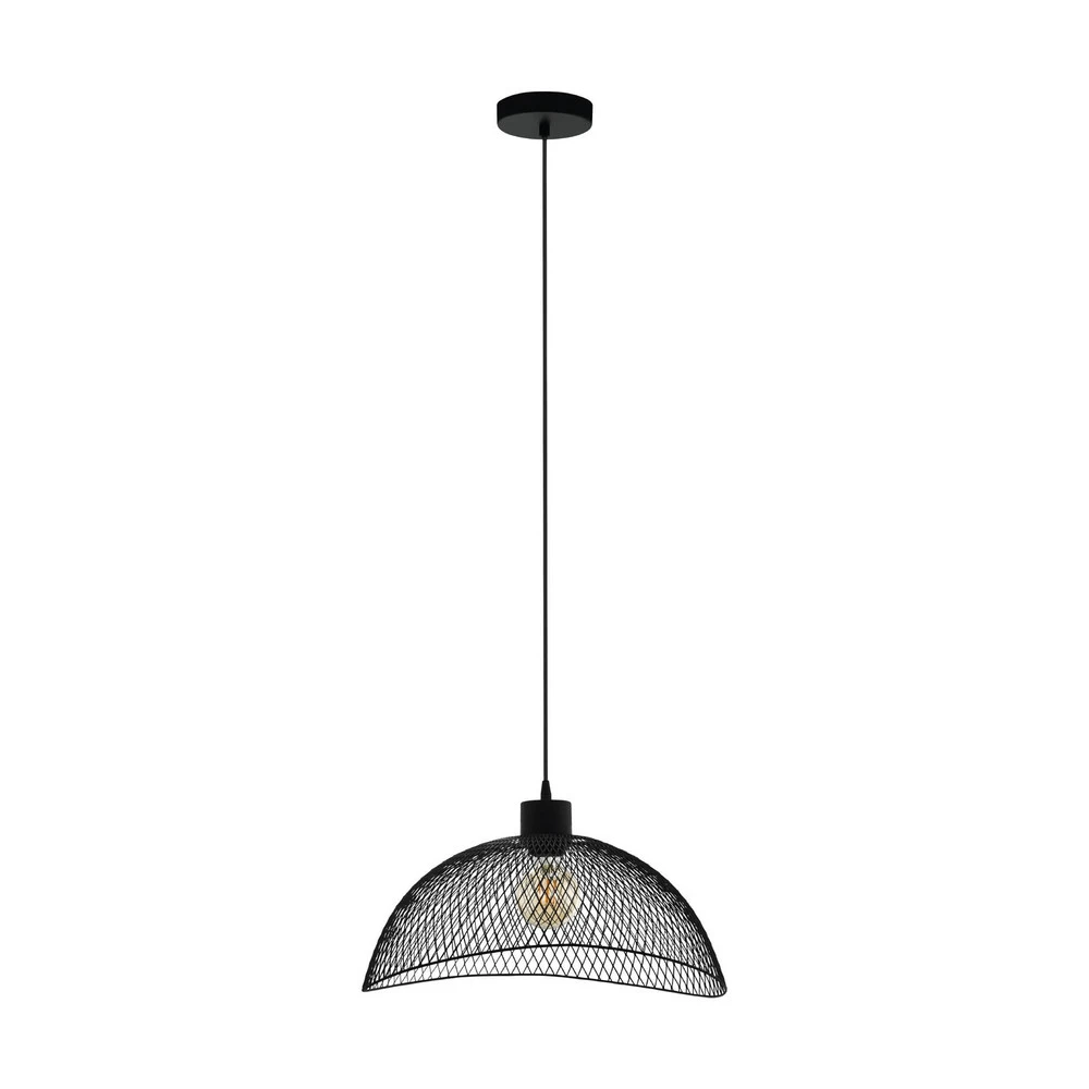 Suspension Pompeya, longueur 45 cm, noir, acier pour remplacement usure