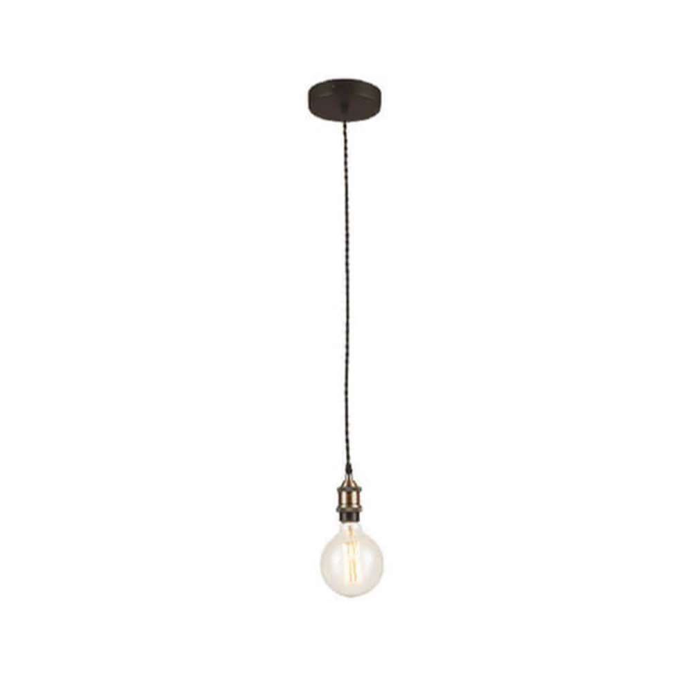 Suspension Vieux style minimisée avec fil