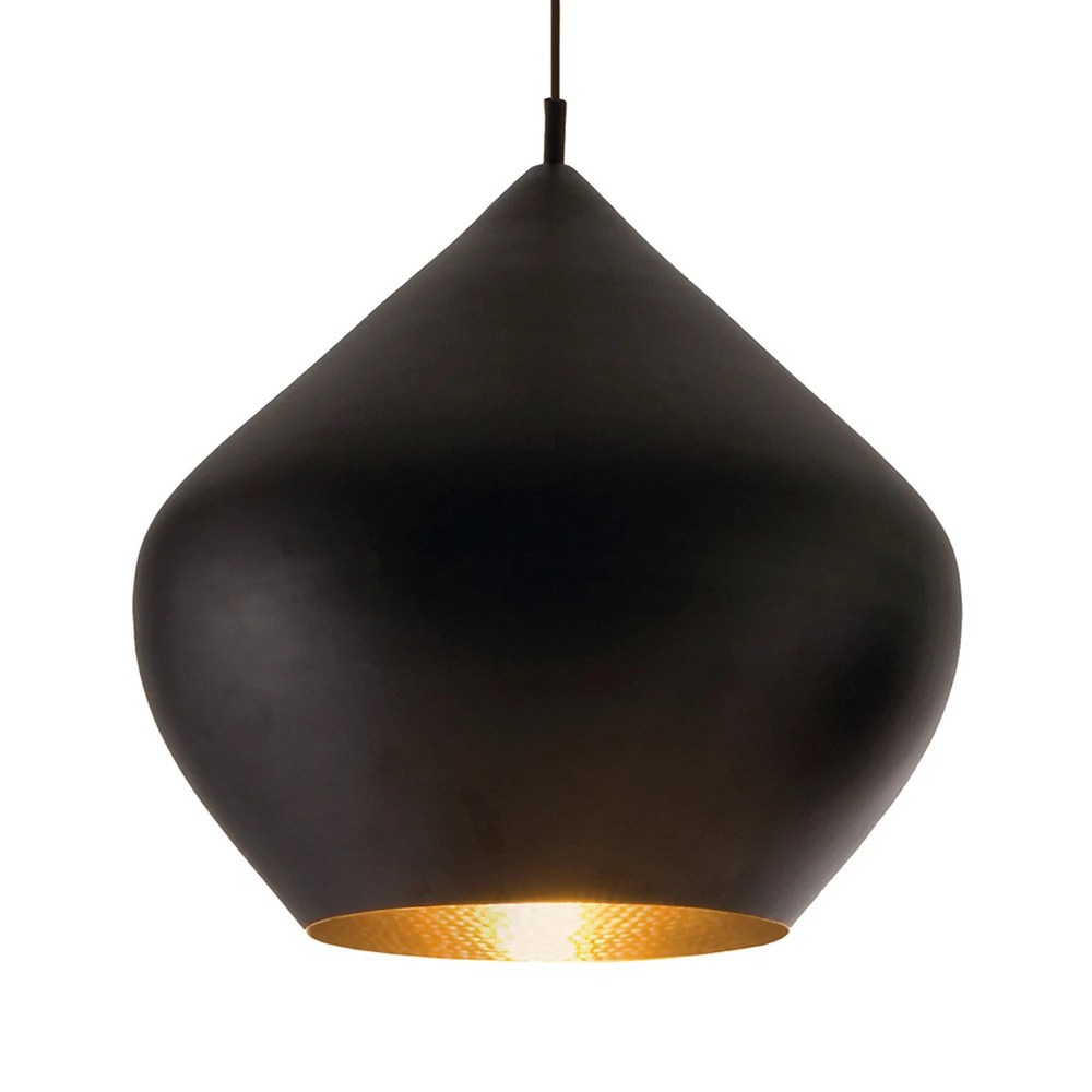 Tom Dixon Beat Stout suspension LED, noire avec Garantie Constructeur