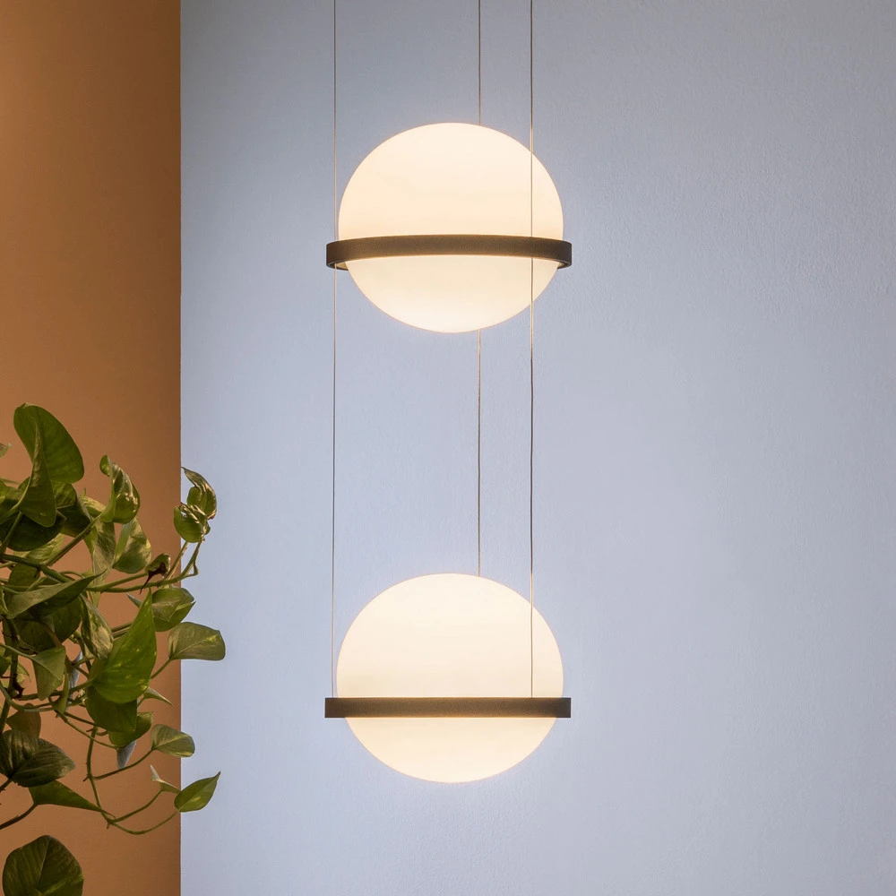 Vibia Palma 3726 suspension LED 2 lampes, graphite