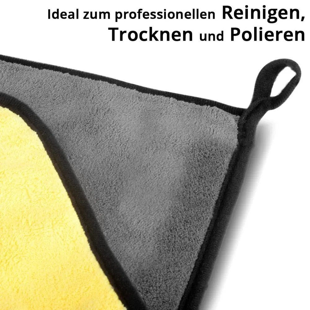 Fleep à double face en acierté à duo face 10 Set 40 x 40 cm 600 GSM Microfiber Tairs | Tissu de séchage | Tissu de nettoya...