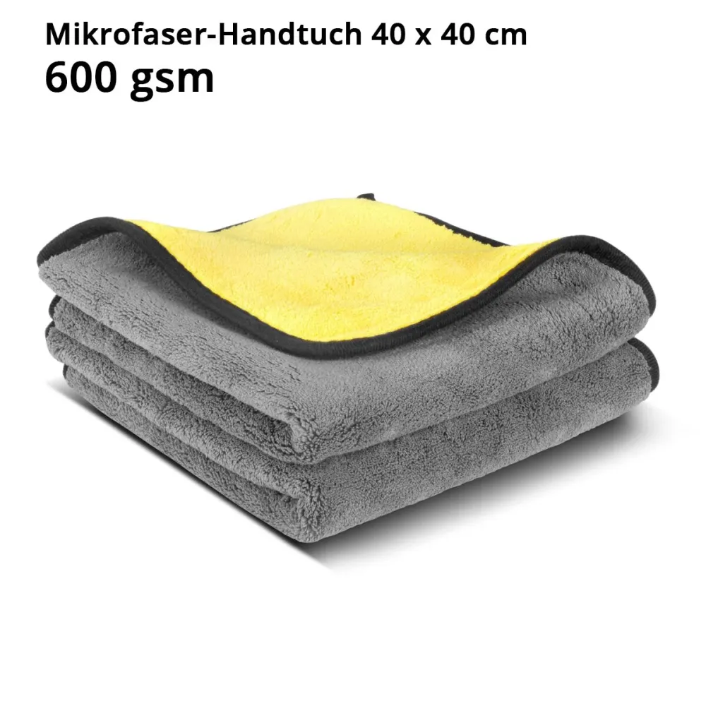 Fleep à double face en acierté à duo face 10 Set 40 x 40 cm 600 GSM Microfiber Tairs | Tissu de séchage | Tissu de nettoya...