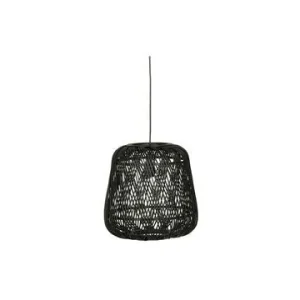 Petite suspension en bambou noir Moza Woood - Souple et résistante.