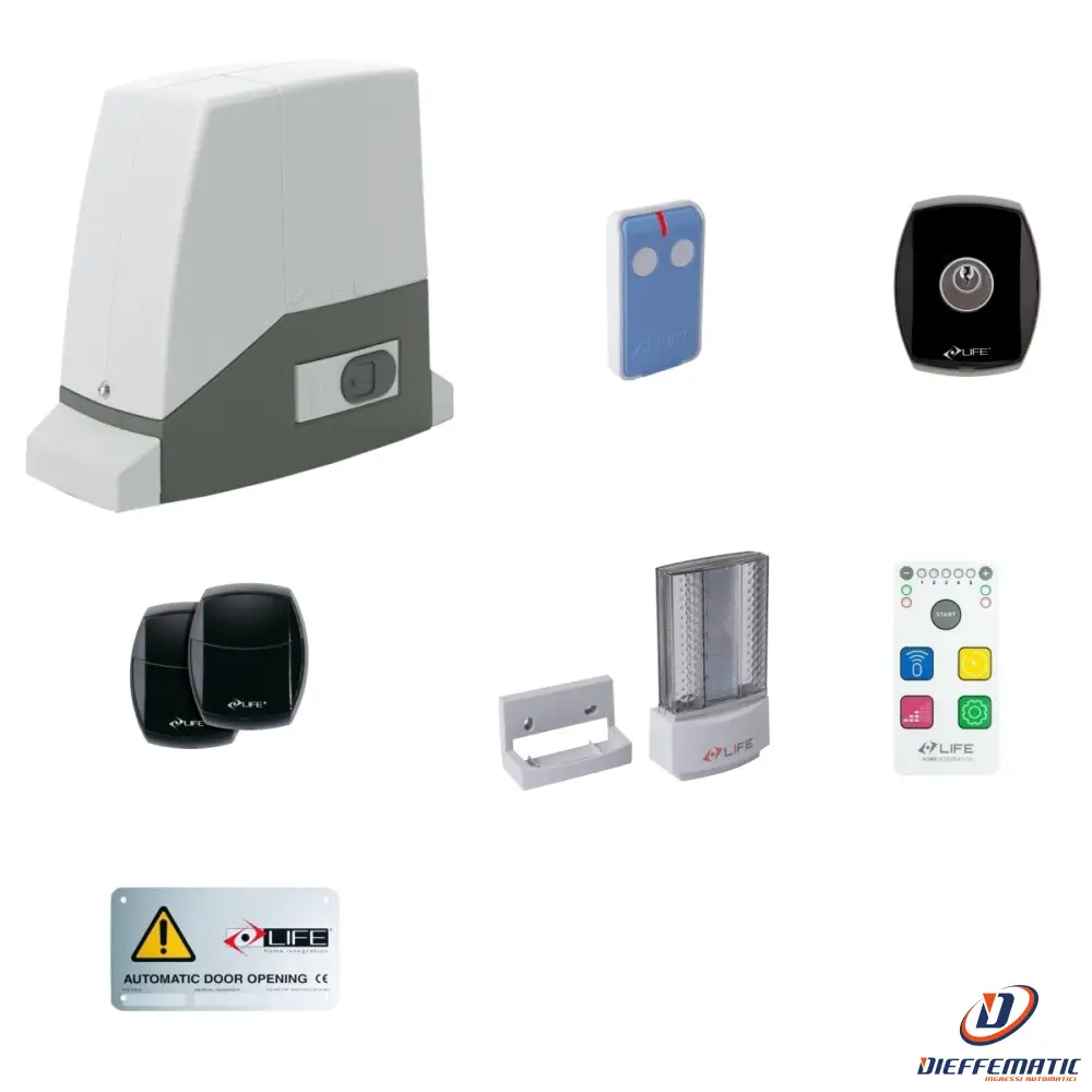 Kit Per Cancello Scorrevole Life Setup Ac6Rm Dl 1Kt2480000 Automazione Originale