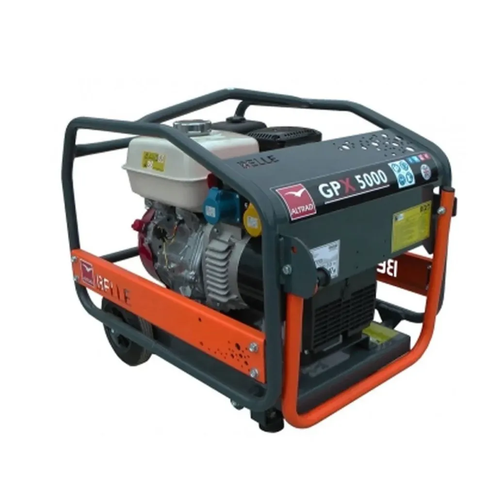 Belle G5001WS GPX 5000 Honda Petrol Stackable Generator c/w Wheel Kit Sécurisé Power Solution