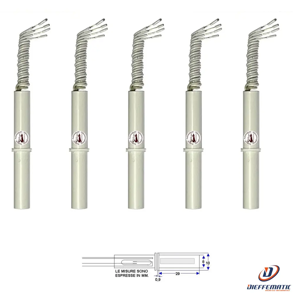 Certifié TÜV 5 Contatti Magnetici Da Incasso Per Infissi Non Ferrosi Securvera St-415Cpcsmpb