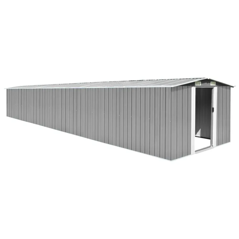 Abri de jardin cabane cabanon maison de stockage remise extérieur hangar outils solide 257 x 779 x 181 cm acier galvanisé...
