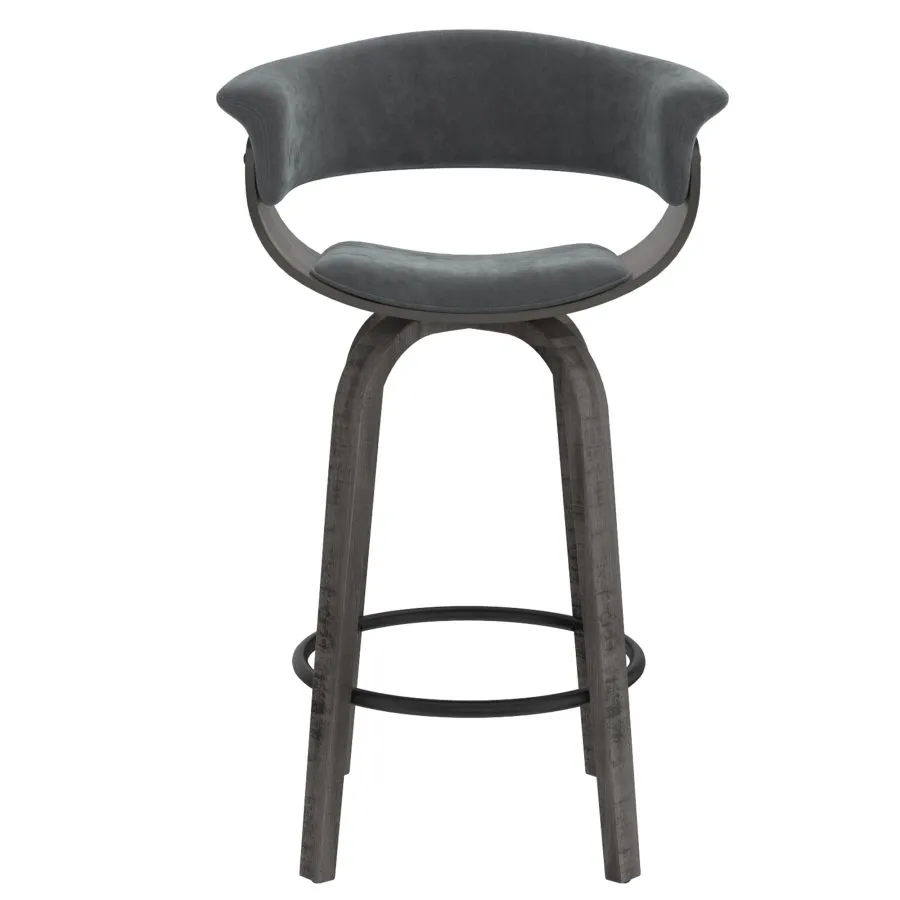 Garantie Constructeur Tabouret De Comptoir Holt 26'' En Velours Gris