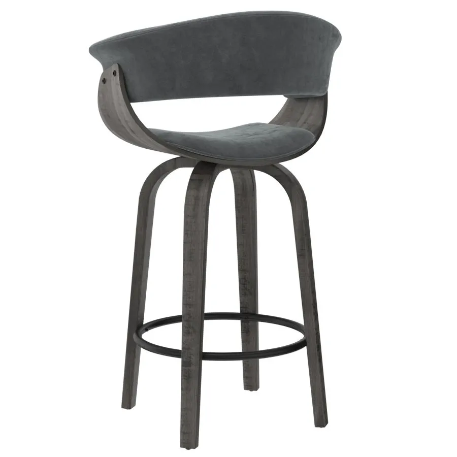 Garantie Constructeur Tabouret De Comptoir Holt 26'' En Velours Gris