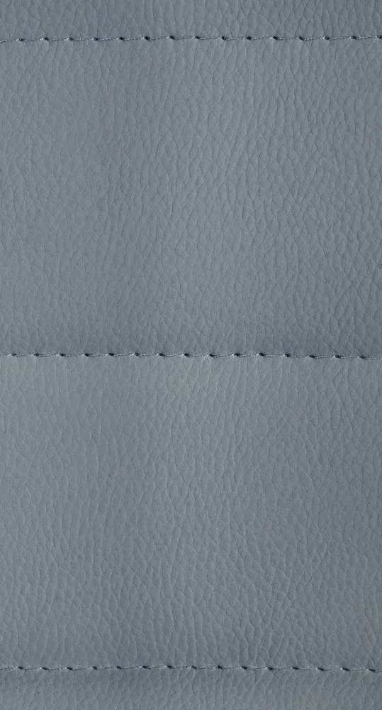 Lot de 2 tabourets de bar avec repose-pieds incurvé surpiqûres décoratives en VINYLE gris structure métallique chromé 10_0...