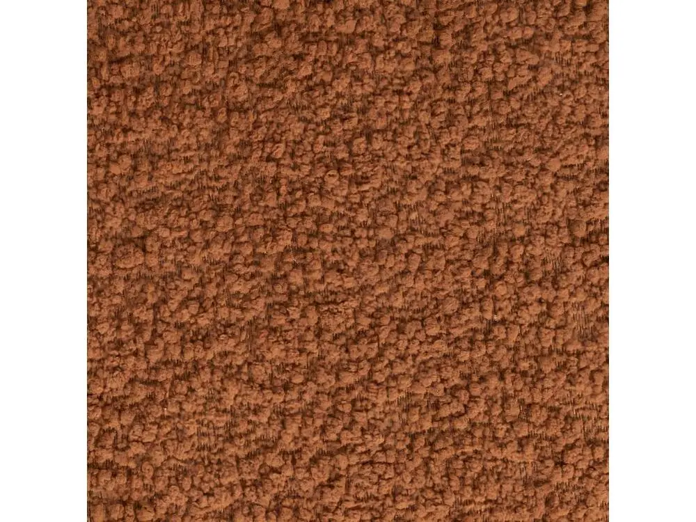 Marcos - Tabouret rond en tissu bouclette ø40cm - Couleur - Rouille pour atelier professionnel