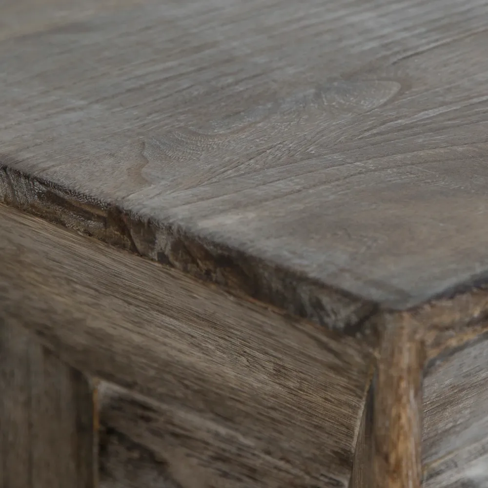 Professionnel Haute Résistance Tabouret table d'appoint cube table de chevet table basse en bois gris 38x40x40cm TABA06014