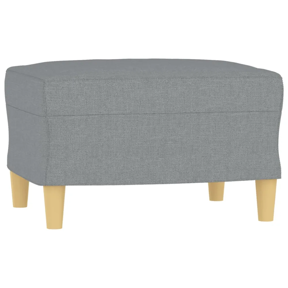 Repose-pieds tabouret 60 x 50 x 41 cm tissu gris DEC030228 (IP54 étanche)
