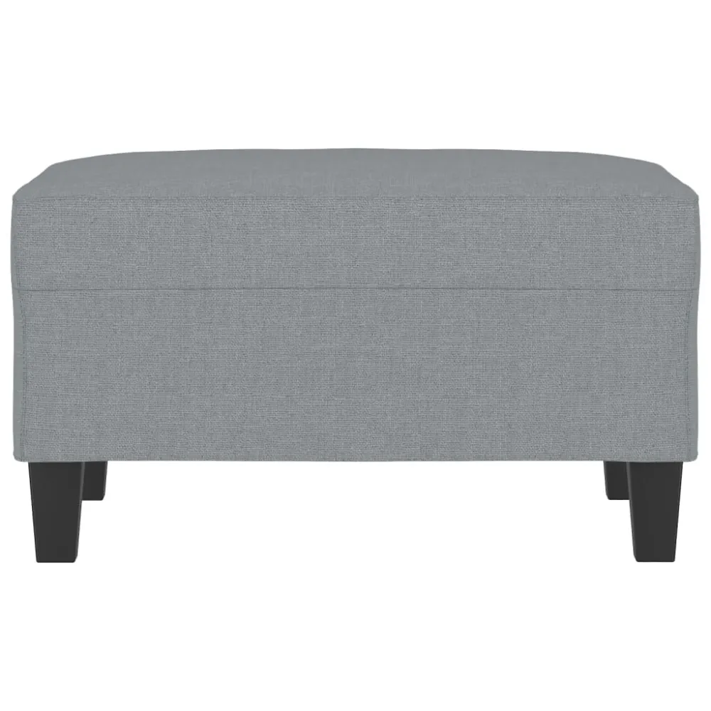 Repose-pieds tabouret 70 x 55 x 41 cm en tissu gris DEC030253 | Antidérapant |