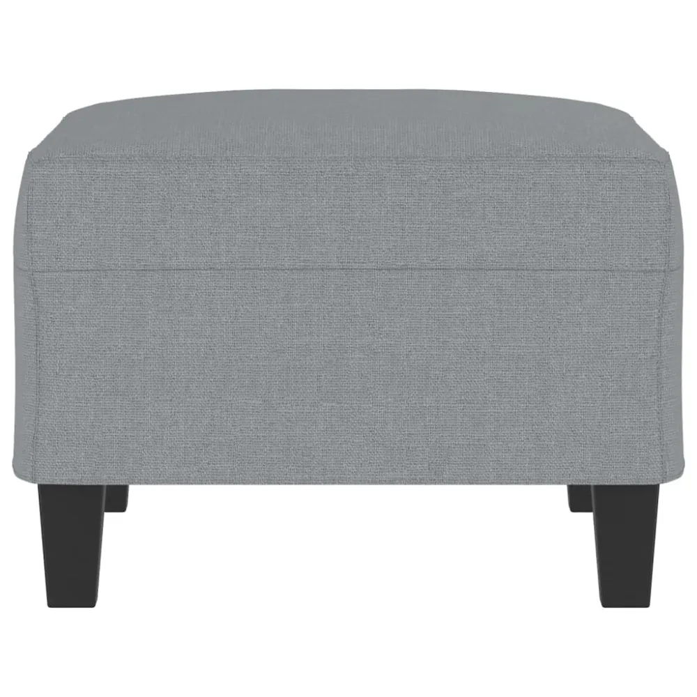 Repose-pieds tabouret 70 x 55 x 41 cm en tissu gris DEC030253 | Antidérapant |