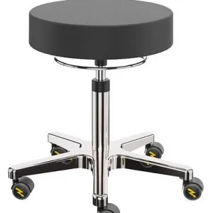 Tabouret de travail Dauphin ESD simili cuir piètement aluminium 266978 commander à bas prix
