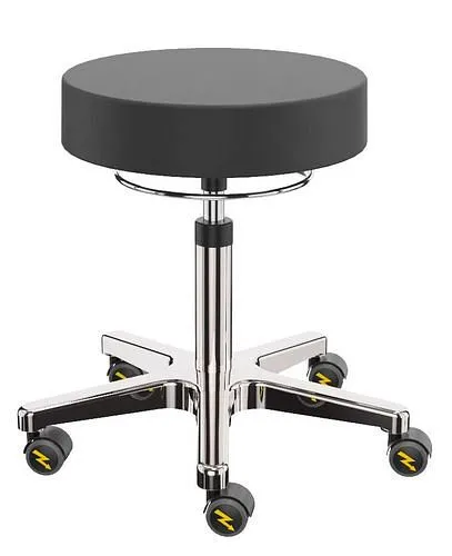 Tabouret de travail Dauphin ESD simili cuir piètement aluminium 266978 commander à bas prix