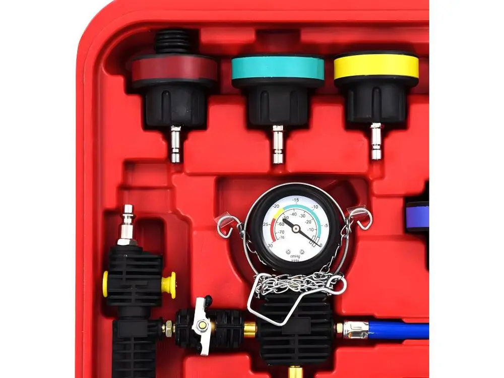 OBD2 Multimarque Testeur de pression pour refroidissement et bouchon 28 pièces 02_0004127