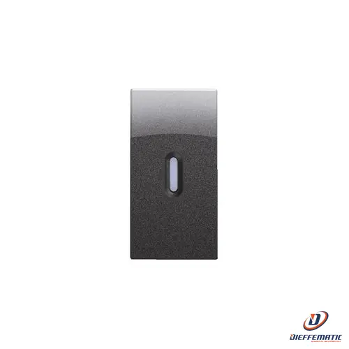 Silencieux arrière Urmet Copritasto Diffusore Trasparente 1 Modulo Acciaio Scuro 10362Ac Originale