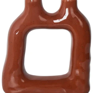 Flower Vase MULLET Porcelaine Brown