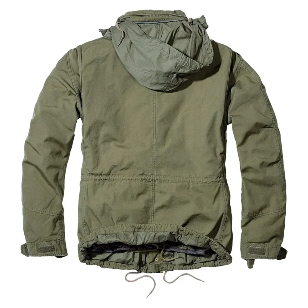 Coffre de rangement Veste Brandit Traditionnel M65 Giant style militaire vintage doublure amovible olive