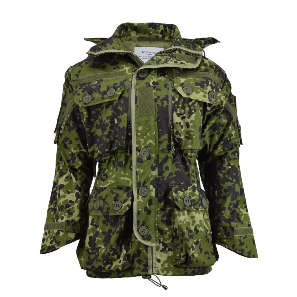 Coffre de rangement Veste de style militaire danoise de marque TACGEAR, ripstop, camouflage commando M84