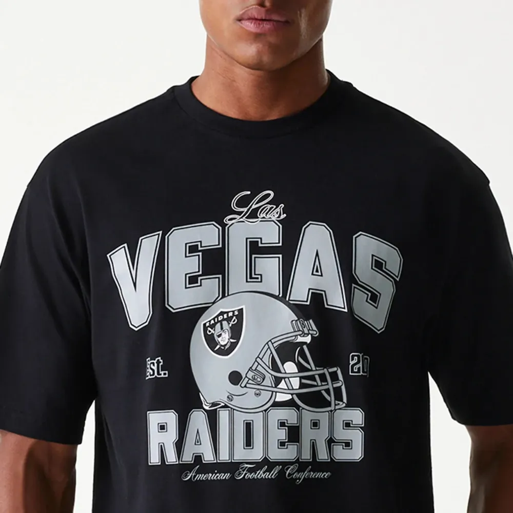 T-shirt Oversize Las Vegas Raiders NFL Helmet Noir Coffre rigide 45L Xs