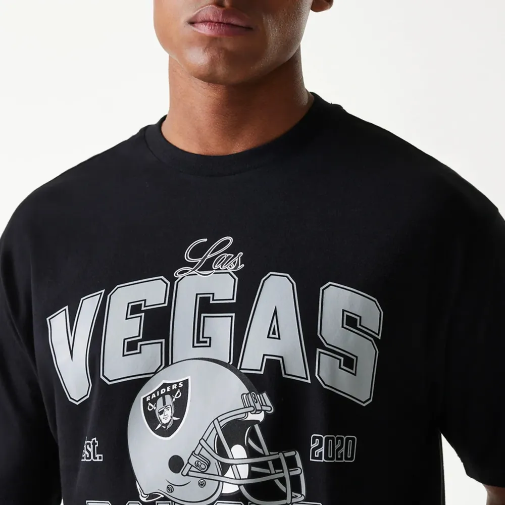 T-shirt Oversize Las Vegas Raiders NFL Helmet Noir Coffre rigide 45L Xs