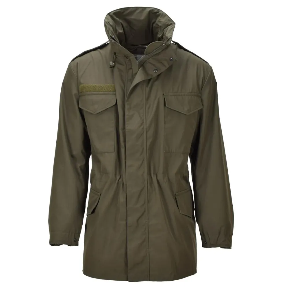 Veste de combat originale autrichienne militaire M65 avec membrane Sympatex imperméable Olive avec Système de verrouillage