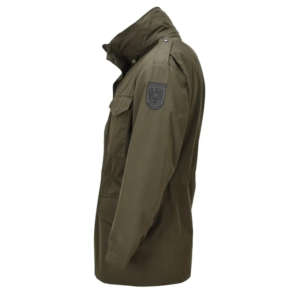 Veste de combat originale autrichienne militaire M65 avec membrane Sympatex imperméable Olive avec Système de verrouillage