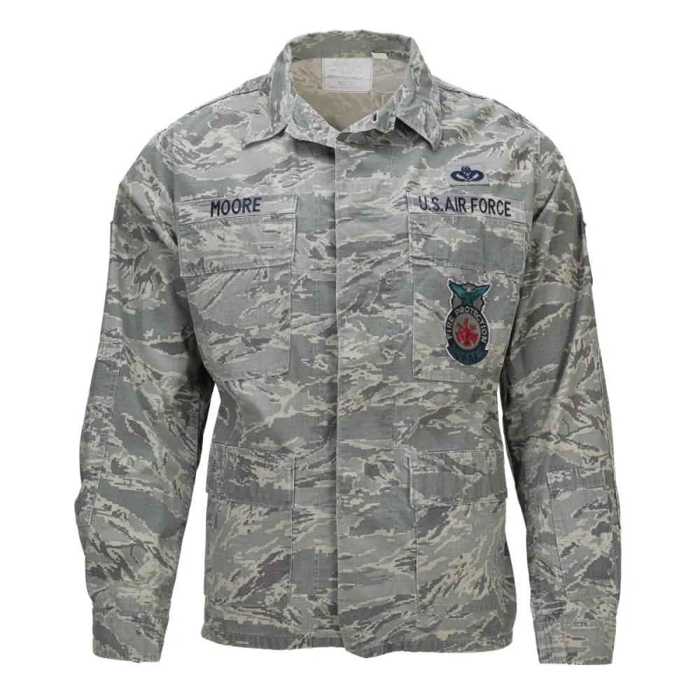 Veste d'uniforme militaire américaine originale pour homme, motif camouflage à rayures tigrées numériques Rip Stop pour Je...