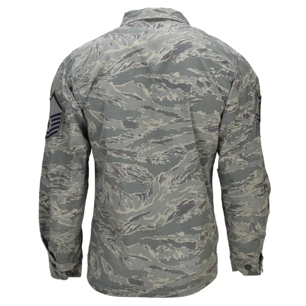 Veste d'uniforme militaire américaine originale pour homme, motif camouflage à rayures tigrées numériques Rip Stop pour Je...