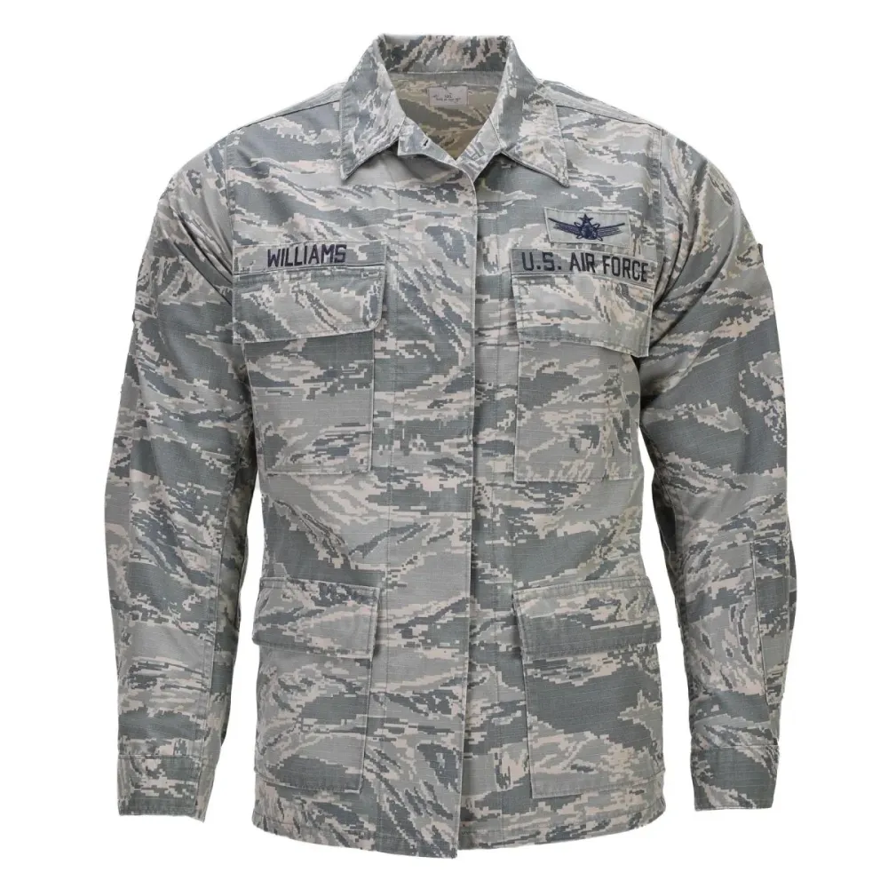 Veste d'uniforme militaire américaine originale pour femme Rip Stop Électronique Tiger Stripe Camo | Résistant aux UV | An...