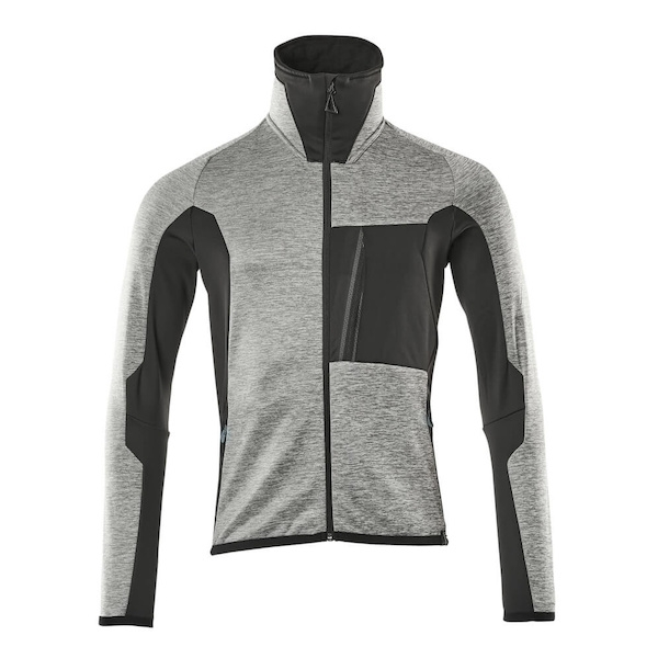 Veste polaire HAUT DE GAMME gris chiné/noir - M - MASCOT