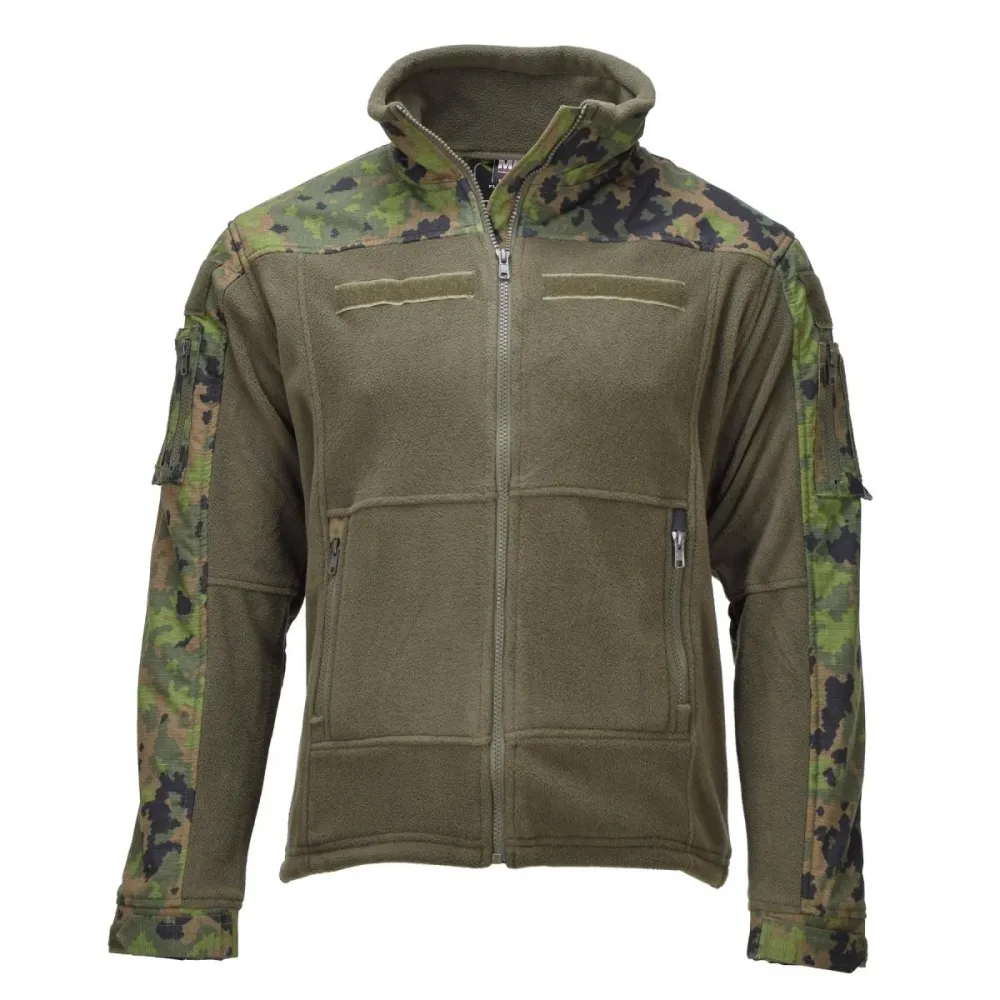 Veste tactique MFH Zips YKK Ripstop Vents Manches réglables M05 Camouflage finlandais pour Motoneige